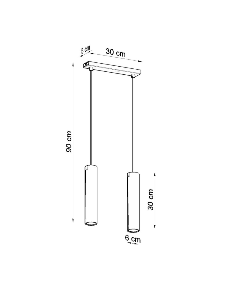 Pendant lamps - Sollux LAGOS 2 pendant lamp white SL.0324 - product kolory-swiatla.pl 4