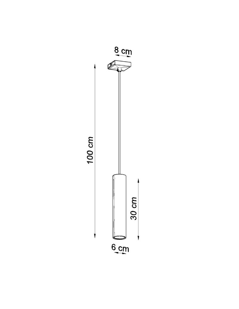 Pendant lamps - Sollux LAGOS 1 pendant lamp black SL.0327 - product kolory-swiatla.pl 4