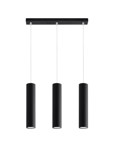 Sollux Lampa wisząca LAGOS 3L czarny SL.0329