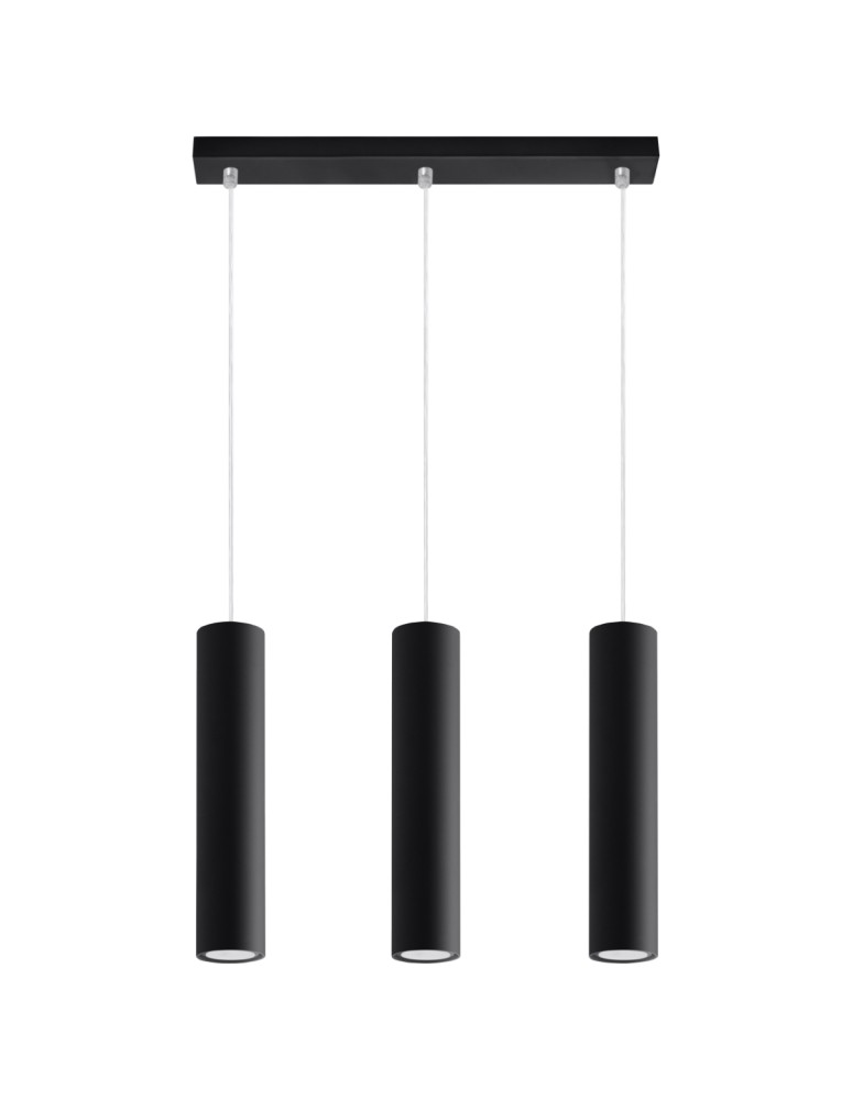 Pendant lamps - Sollux LAGOS 3L pendant lamp black SL.0329 - product kolory-swiatla.pl 1