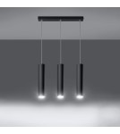 Sollux Lampa wisząca LAGOS 3L czarny SL.0329