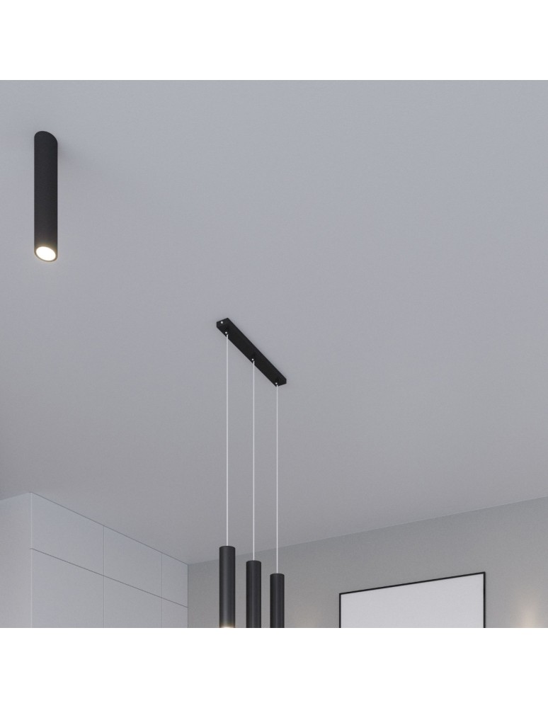 Sollux Lampa wisząca LAGOS 3L czarny SL.0329