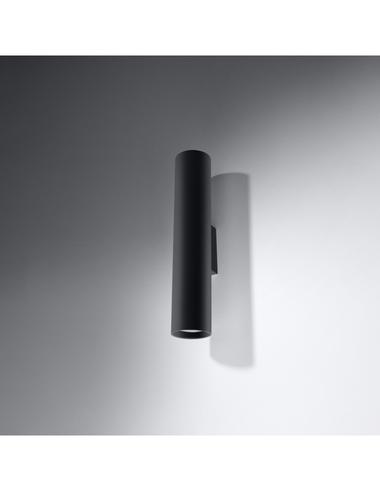 Wall lamps - Sollux Wall lamp LAGOS 2 black SL.0330 - product kolory-swiatla.pl 2