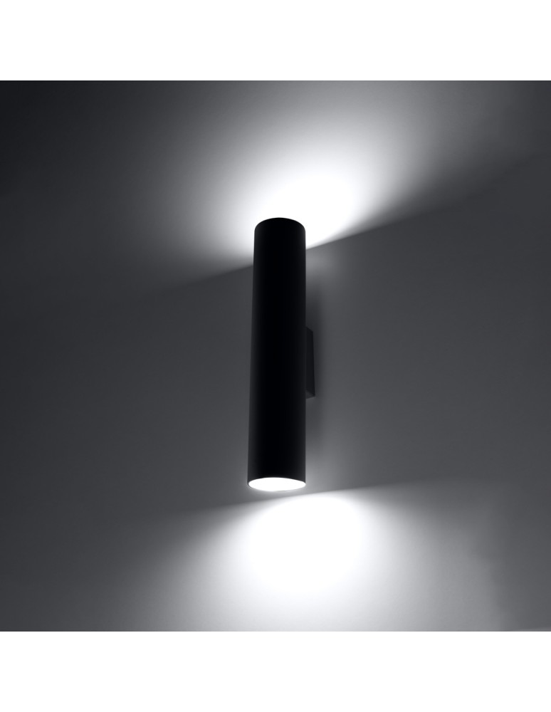 Wall lamps - Sollux Wall lamp LAGOS 2 black SL.0330 - product kolory-swiatla.pl 3