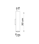 Wall lamps - Sollux Wall lamp LAGOS 2 black SL.0330 - product 4