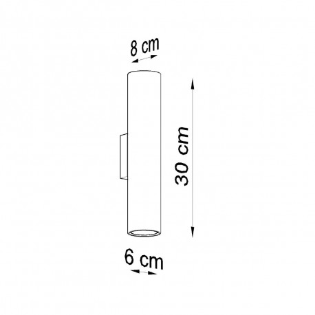 Sollux Kinkiet LAGOS 2 czarny SL.0330
