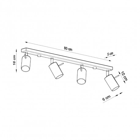 Sollux Plafon RING 4L biały SL.0331