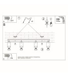 Ceiling lamps - Sollux Plafond RING 4L white SL.0331 - product 5