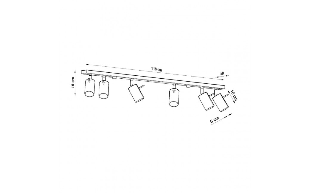 Sollux Plafon RING 6L biały SL.0333