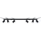 Ceiling lamps - Sollux Plafond RING 6L black SL.0334 - product 3