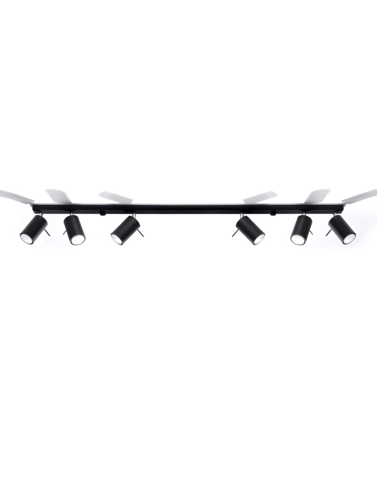 Ceiling lamps - Sollux Plafond RING 6L black SL.0334 - product kolory-swiatla.pl 3