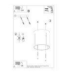 Ceiling lamps - Sollux Plafond INEZ gray SL.0357 - product 6