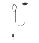 Pendant lamps - Sollux EDISON 1 LONG pendant lamp black SL.0369 - product 1