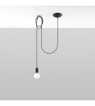 Pendant lamps - Sollux EDISON 1 LONG pendant lamp black SL.0369 - product 2