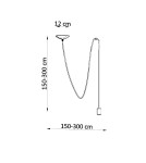 Pendant lamps - Sollux EDISON 1 LONG pendant lamp black SL.0369 - product 4