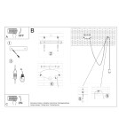 Pendant lamps - Sollux EDISON 1 LONG pendant lamp black SL.0369 - product 5