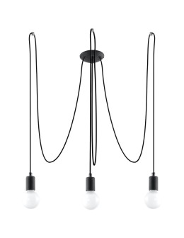 Sollux Chandelier EDISON 3 black SL.0370