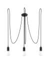 Sollux Żyrandol EDISON 3 czarny SL.0370