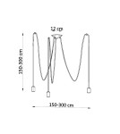 Chandeliers - Sollux Chandelier EDISON 3 black SL.0370 - product 4