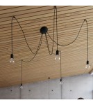 Chandeliers - Sollux Chandelier EDISON 3 black SL.0370 - product 7