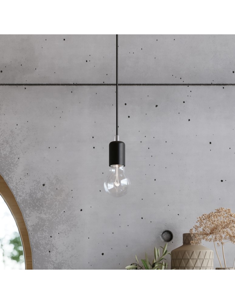 Chandeliers - Sollux Chandelier EDISON 5 black SL.0371 - product kolory-swiatla.pl 8