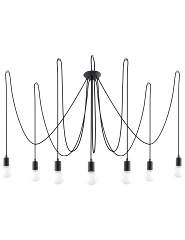 Sollux Chandelier EDISON 7 black SL.0372
