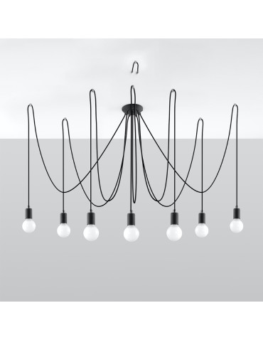 Sollux Chandelier EDISON 7 black SL.0372 - product 2