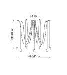 Chandeliers - Sollux Chandelier EDISON 7 black SL.0372 - product 4