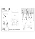 Chandeliers - Sollux Chandelier EDISON 7 black SL.0372 - product 5