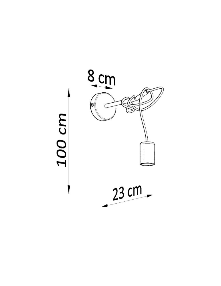 Wall lamps - Sollux Wall lamp EDISON black SL.0373 - product kolory-swiatla.pl 4