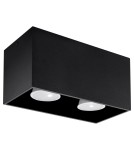 Ceiling lamps - Sollux Plafond QUAD MAXI black SL.0381 - product 1