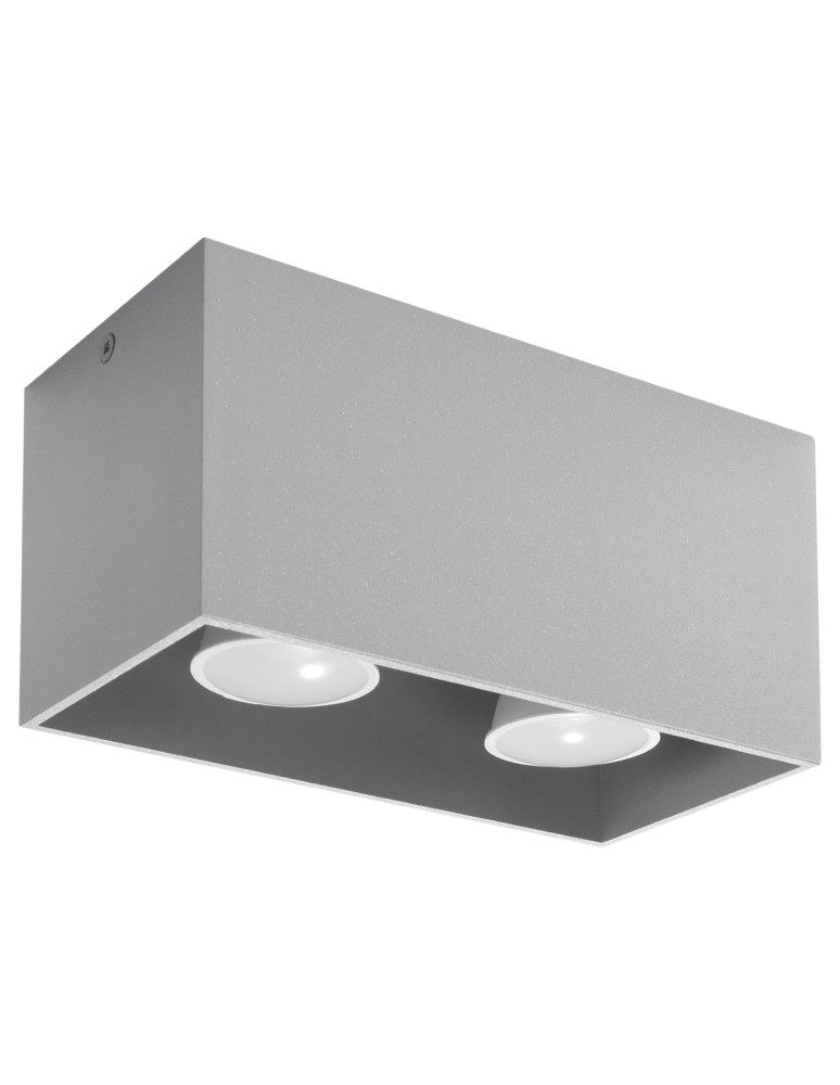 Ceiling lamps - Sollux Plafond QUAD MAXI grey SL.0382 - product kolory-swiatla.pl 1