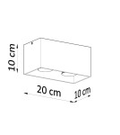 Sollux Plafon QUAD MAXI szary SL.0382