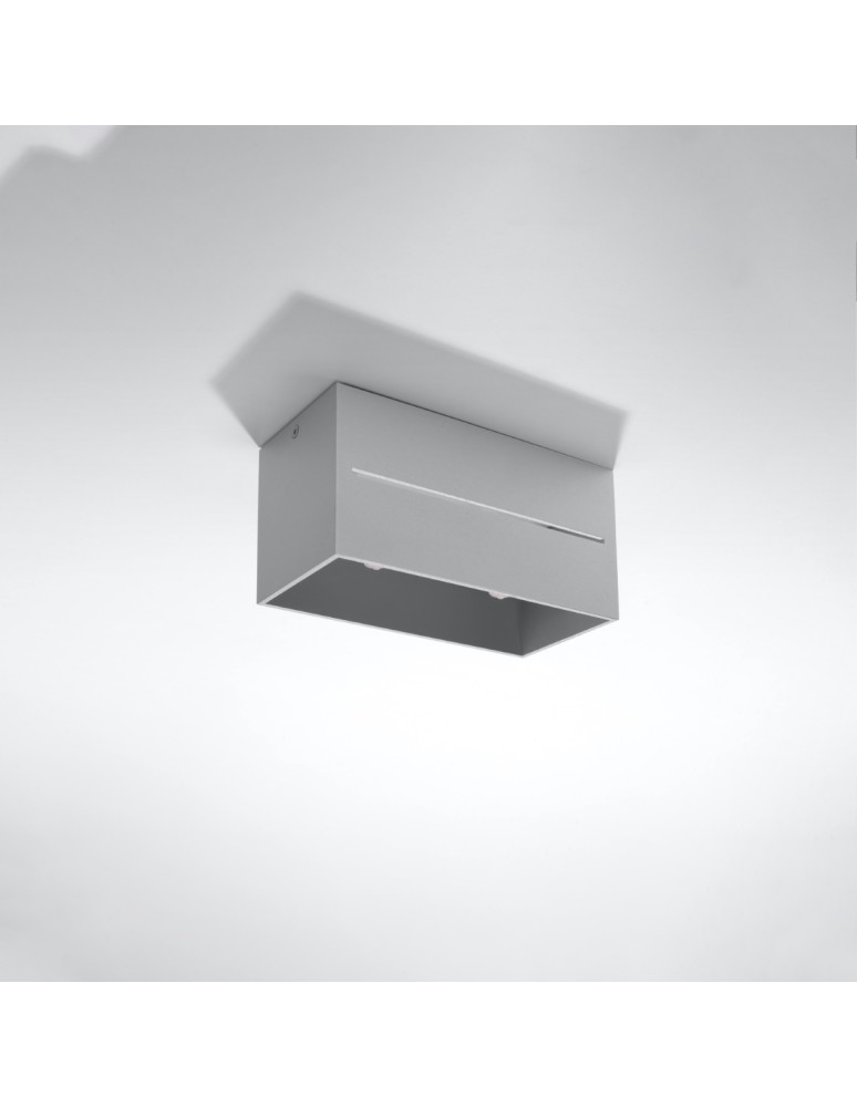 Ceiling lamps - Sollux Plafond LOBO MAXI grey SL.0385 - product kolory-swiatla.pl 2