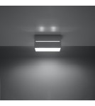 Sollux Plafon LOBO MAXI szary SL.0385