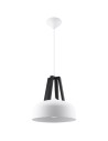 Sollux Lampa wisząca CASCO biała/czarna SL.0387