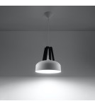 Sollux Lampa wisząca CASCO biała/czarna SL.0387