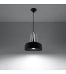 Sollux Lampa wisząca CASCO czarna/biała SL.0389