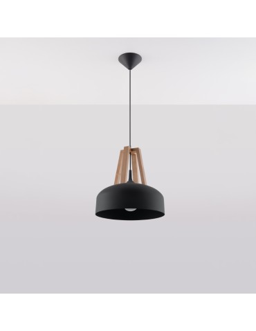 Sollux CASCO pendant lamp black/natural wood SL.0390 - product 2