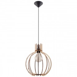 Sollux Lampa wisząca ARANCIA naturalne drewno SL.0391