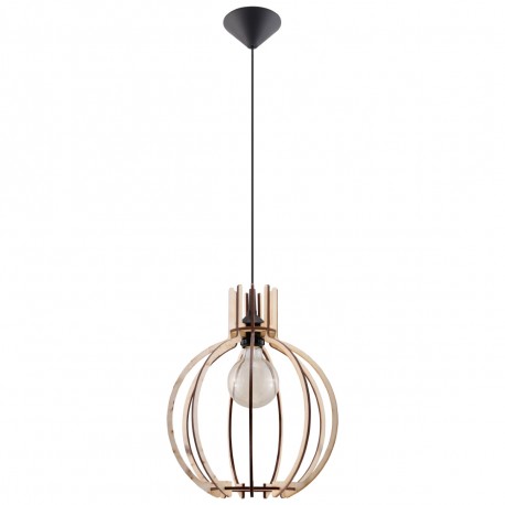 Sollux Lampa wisząca ARANCIA naturalne drewno SL.0391