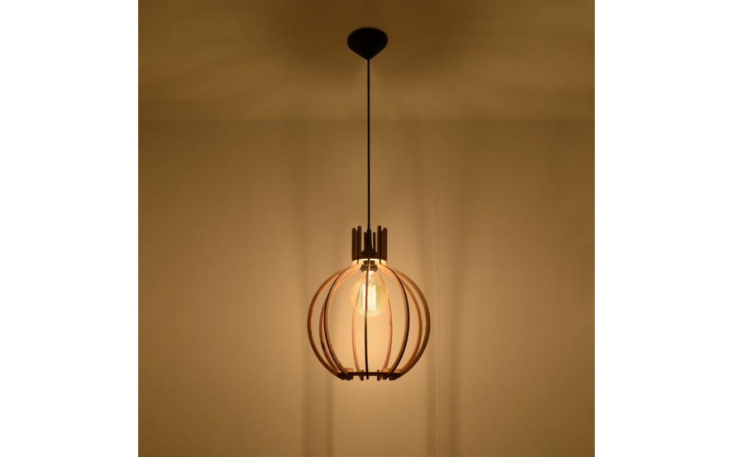 Sollux Lampa wisząca ARANCIA naturalne drewno SL.0391