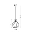 Pendant lamps - Sollux ARANCIA natural wood pendant lamp SL.0391 - product 4