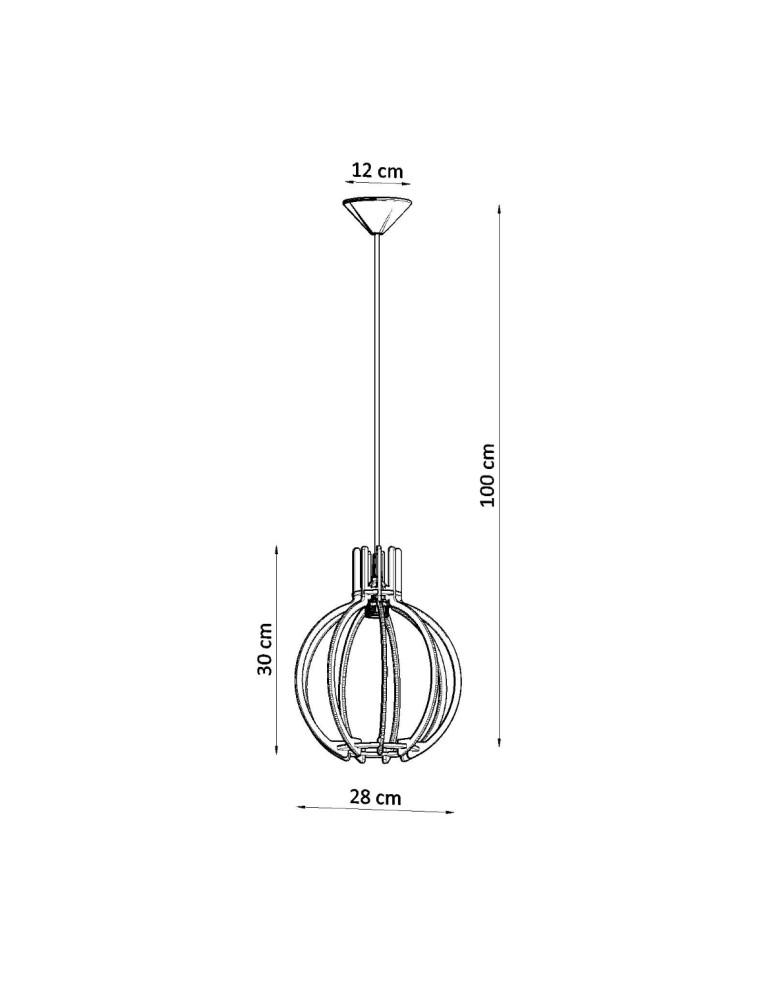 Pendant lamps - Sollux ARANCIA natural wood pendant lamp SL.0391 - product kolory-swiatla.pl 4
