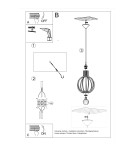 Pendant lamps - Sollux ARANCIA natural wood pendant lamp SL.0391 - product 5