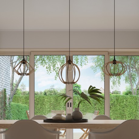 Sollux Lampa wisząca ARANCIA naturalne drewno SL.0391