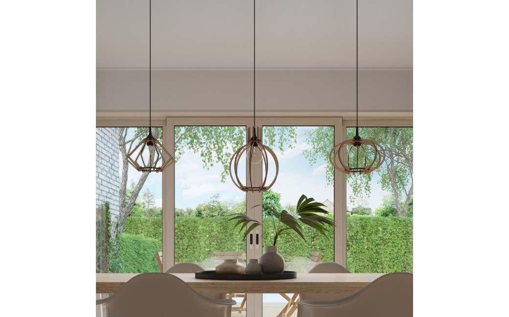 Sollux Lampa wisząca ARANCIA naturalne drewno SL.0391