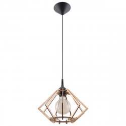 Sollux Lampa wisząca POMPELMO naturalne drewno SL.0393