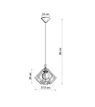 Pendant lamps - Sollux POMPELMO pendant lamp natural wood SL.0393 - product 4