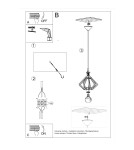 Pendant lamps - Sollux POMPELMO pendant lamp natural wood SL.0393 - product 5